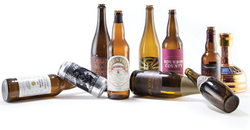 craft beer bottles