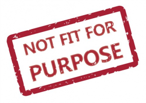 not fit for purpose stamp